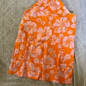 New, w/o rage JCrew orange halter dress.